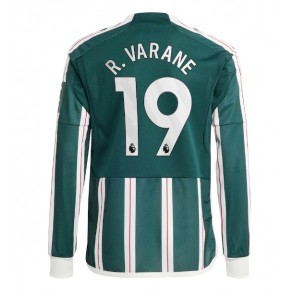 Manchester United Raphael Varane #19 Koszulka Wyjazdowych 2023-24 Długi Rękaw